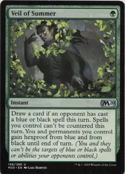 Veil of Summer U Core Set 2020 198 - LP MTG - Image 1