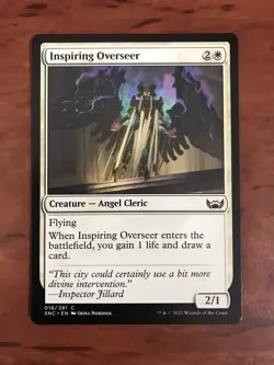 Inspiring Overseer MTG Magic the Gathering Card NM Near Mint New Capenna SNC - Image 1