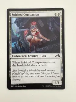 Spirited Companion MTG Magic the Gathering Card NM Near Mint NEO - Image 1
