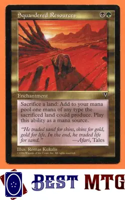 Magic The Gathering MTG Squandered Resources 137 #C Visions - Image 1