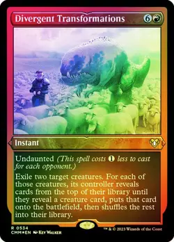 MTG DIVERGENT TRANSFORMATIONS ETCHED FOIL Commander Masters NM - Image 1