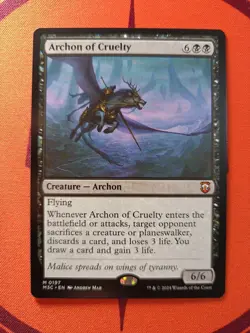 Archon of Cruelty MTG NM Regular Card, Commander Modern Horizons 3 - Image 1