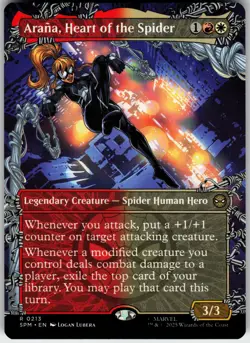 ARANA, HEART OF THE SPIDER (BORDERLESS) 213 MARVEL'S SPIDER-MAN RARE 2025 LP - Image 2