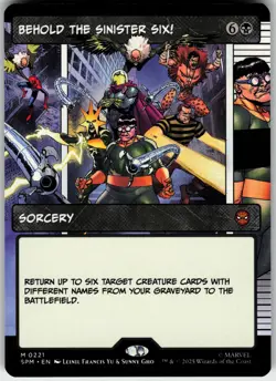 BEHOLD THE SINISTER SIX! (BORDERLESS) 221 MARVEL'S SPIDER-MAN MYTHIC 2025 LP - Image 2