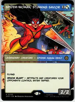 SPIDER-WOMAN, STUNNING SAVIOR (BORDERLESS) 230 MARVEL'S SPIDER-MAN RARE 2025 LP - Image 2