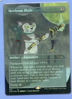 MTG - Heirloom Blade - Secret Lair Drop Series (SLD) - FOIL - Image 1