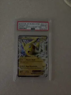 Pokemon XY 2016 Black Star Promos Battle Heart Tins Pikachu EX #XY174 PSA 10 - Image 1