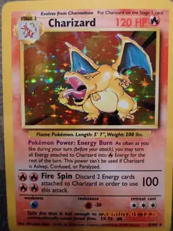 Pokemon TCG Charizard Base Set 4/102 Holo 1999-2000 Wizards Base Set... - Image 1