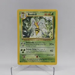 Pokemon WOTC Base Set Beedrill Rare - LP #17/102 9554 - Image 1