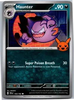 Haunter - Trick or Trade BOOster 2024 103/162 - Common - NM Pokemon TCG - Image 1