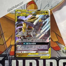 Pokemon TCG: Garchomp Giratina Tag Team GX Unified Minds Holo Ultra 146/236 - NM - Image 1