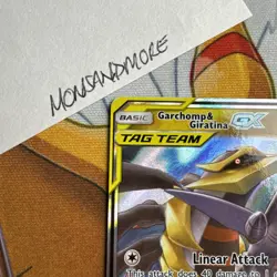 Pokemon TCG: Garchomp Giratina Tag Team GX Unified Minds Holo Ultra 146/236 - NM - Image 4
