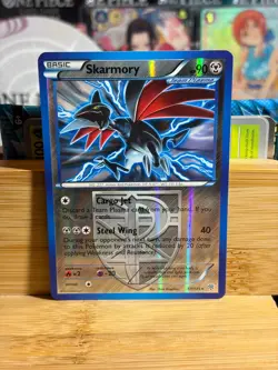 SKARMORY 87/135 B&W Plasma Storm Vintage Reverse Holo Pokemon TCG Lightly Played - Image 1