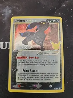 Pokemon Celebrations Classic Collection Umbreon Gold Star Stamped 17/17 NM - Image 1
