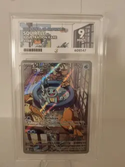 Pokemon TCG Stellar Crown - Squirtle 148/142 Illustration Rare - Ace 9 MINT - Image 1