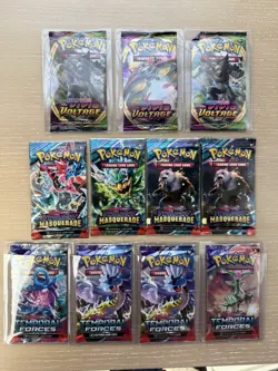 Pokemon SV SS Temporal Twilight Vivid Factory Sealed Booster Packs Lot Of 11 - Image 1