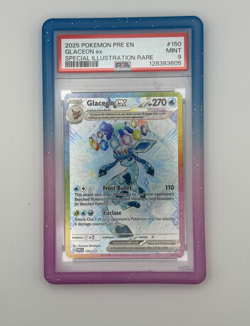 Pokemon Glaceon EX 2025 Prismatic Evolutions Special Illustration 150/131 PSA 9 - Image 1