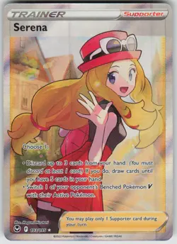 Pokemon Serena (Full Art) Ultra Rare SWSH12: Silver Tempest 193/195 NM - Image 1