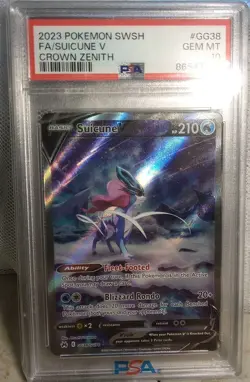 Pokemon Suicune V Crown Zenith GG38/GG70 PSA 10 Gem Mint - Image 2