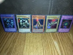 Vintage/Modern Yu-Gi-Oh Tcg Card Lot Of 5 Holos Check Photos - Image 1