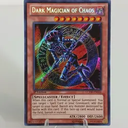 Dark Magician of Chaos LCYW-EN026 Yugi's World 1st Edition Secret Rare LP - Image 1