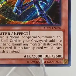 Dark Magician of Chaos LCYW-EN026 Yugi's World 1st Edition Secret Rare LP - Image 4