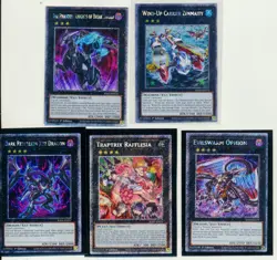Yugioh QCR Lot (5) - Dark Rebellion Xyz Dragon, Rafflesia, Break Sword - RA02 RA - Image 1