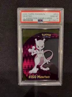 PSA 10 Mewtwo Clear Card 2000 Topps Pokemon - Image 1