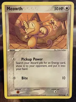 Meowth 77/113 Pokemon Card Delta Species Common - Image 1