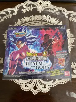 Dragon Ball Super Card Game REALM OF THE GODS Booster Box (24 Packs) SEALED - Image 1