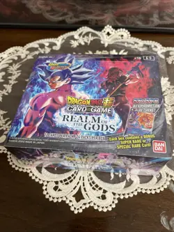 Dragon Ball Super Card Game REALM OF THE GODS Booster Box (24 Packs) SEALED - Image 2