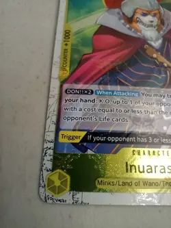 Inuarashi OP06-100 Textured Foil PRB-01 The Best UC One Piece Card NM - Image 4