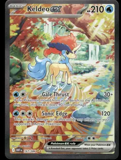 Pokemon Cards Keldeo ex 167/086 White Flare Special Illustration Rare NM - Image 1