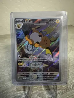 Pokemon TCG Raichu Holo 211/193 Illustration Card Paldea Evolved Near Mint - Image 1