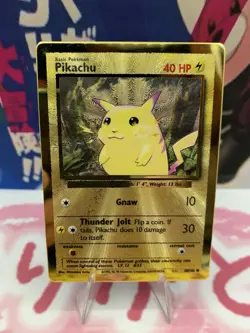 Pokemon TCG Celebrations Pikachu Gold Metal Card 58/102 25th Anniversary Edition - Image 2