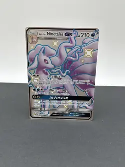 Pokemon Card - Alolan Ninetales GX Hidden Fates Shiny Vault SV53/SV94 Holo Rare - Image 1