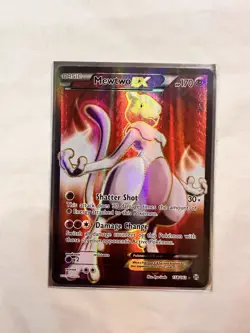 Pokemon Mewtwo EX Full Art Holo Ultra Rare Card 158/162 XY Breakthrough - Image 3