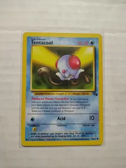 Pokemon Card Tentacool 56/62 Fossil Unlimited WOTC - Image 1