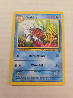 Pokemon TCG Seaking Base Set 2 60/130 Unlimited Uncommon Card WOTC - Image 1