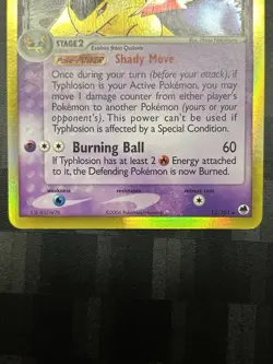 Pokemon TCG Typhlosion EX Dragon Frontiers Holo Rare Card 12/101 Delta Species - Image 5