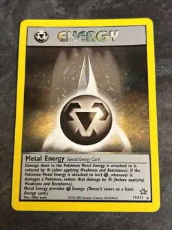 Metal Energy 19/111 Neo Genesis Holo Pokemon Card TCG-Near Mint Condition - Image 1