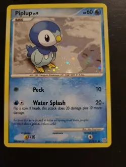 Pokemon TCG Card 2007 Diamond & Pearl - Piplup 93/130 Holo - Image 1