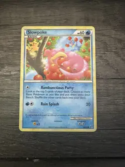 Pokemon TCG Slowpoke 66/90 Undaunted Regular Card Lightly played - Image 1