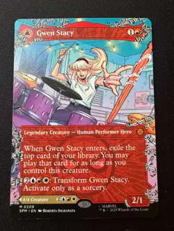 MTG English Gwen Stacy (0209) (Borderless) NM Non-Foil Marvel's Spider-Man - NM - Image 1