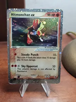 Pokemon TCG Hitmonchan EX Ruby and Sapphire Holo Ultra Rare Card 98/109 HP - Image 1