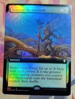 Traverse the Outlands (Extended Art) (Foil) MTG Cdr Lgnds: Baldur's Gate (NM) - Image 1