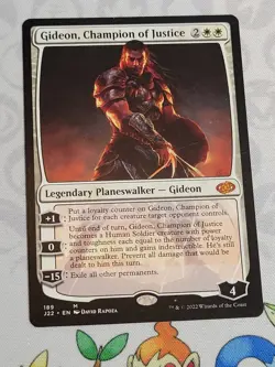 C4665 MAGIC MTG JUMPSTART GIDEON, CHAMPION OF JUSTICE #189 LP MYTHIC - Image 1