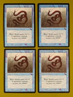 Water Wurm x4 The Dark 4x Playset Magic the Gathering MTG - Image 1