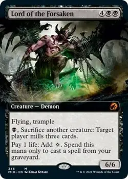 MTG LORD OF THE FORSAKEN EXTENDED ART Innistrad: Midnight Hunt NM - Image 1