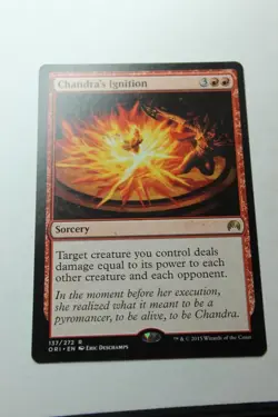 MTG Chandra's Ignition x1- -Magic Origins-Lightly Played - Image 1